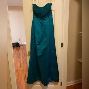 David’s Bridal Bridesmaid strapless dress- Oasis